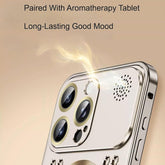 Aromatherapy Spring Loaded Metal Magsafe Aluminum Alloy  Case for iPhone 15 Series--Hollow Design Heat Dissipation